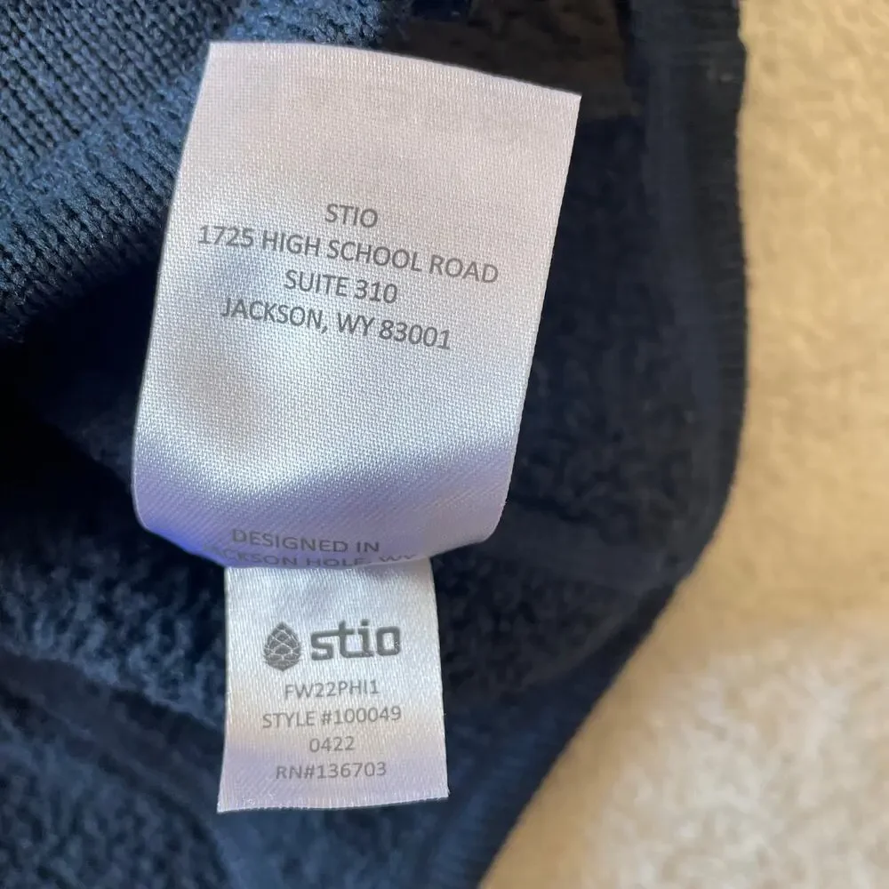 Stio Sweetwater Jacket Womens Small Blue Fleece Full Zip Outdoor Hiking Travel - Picture 5 of 8